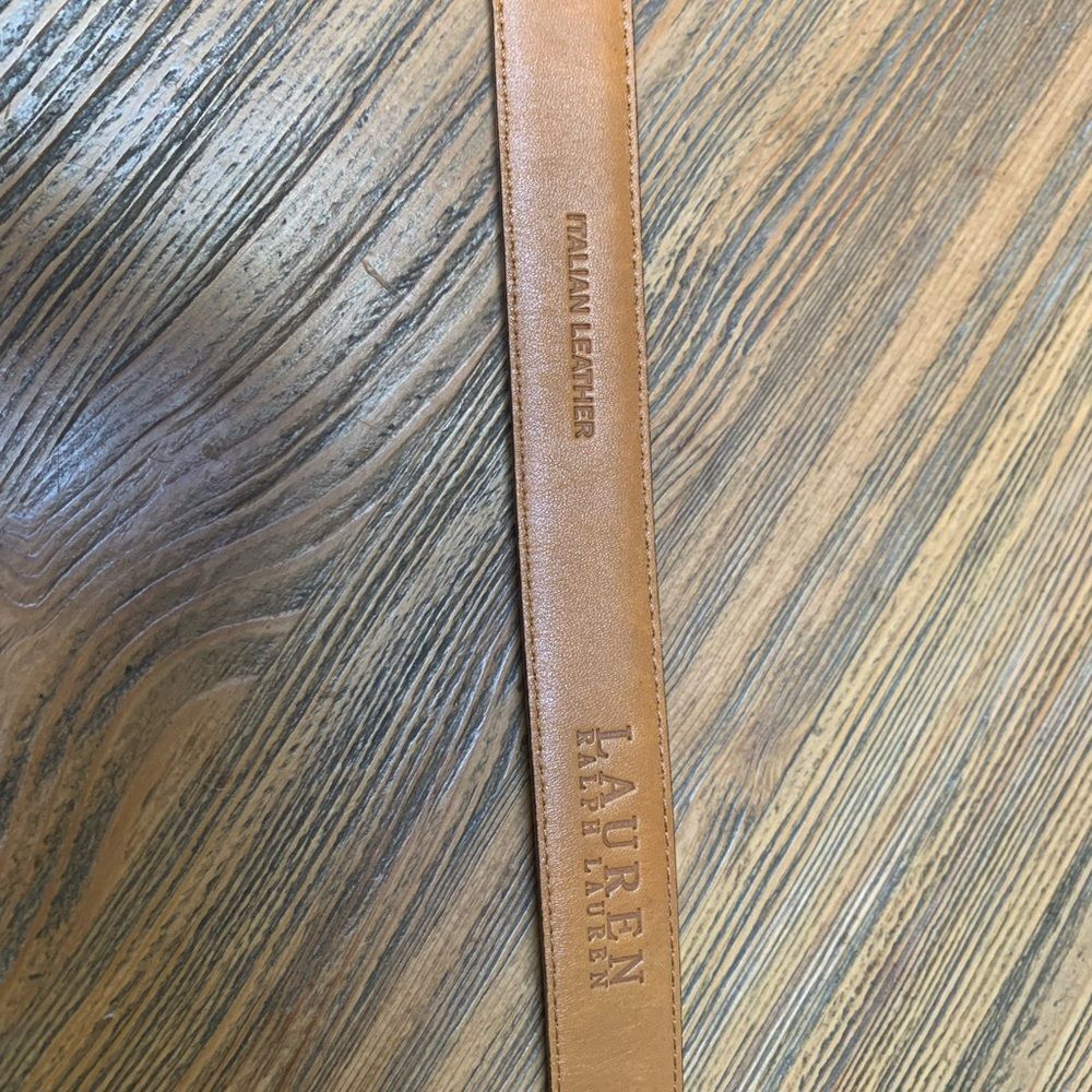 Ralph Lauren Dark Brown Leather Belt - Picture 5 of 8